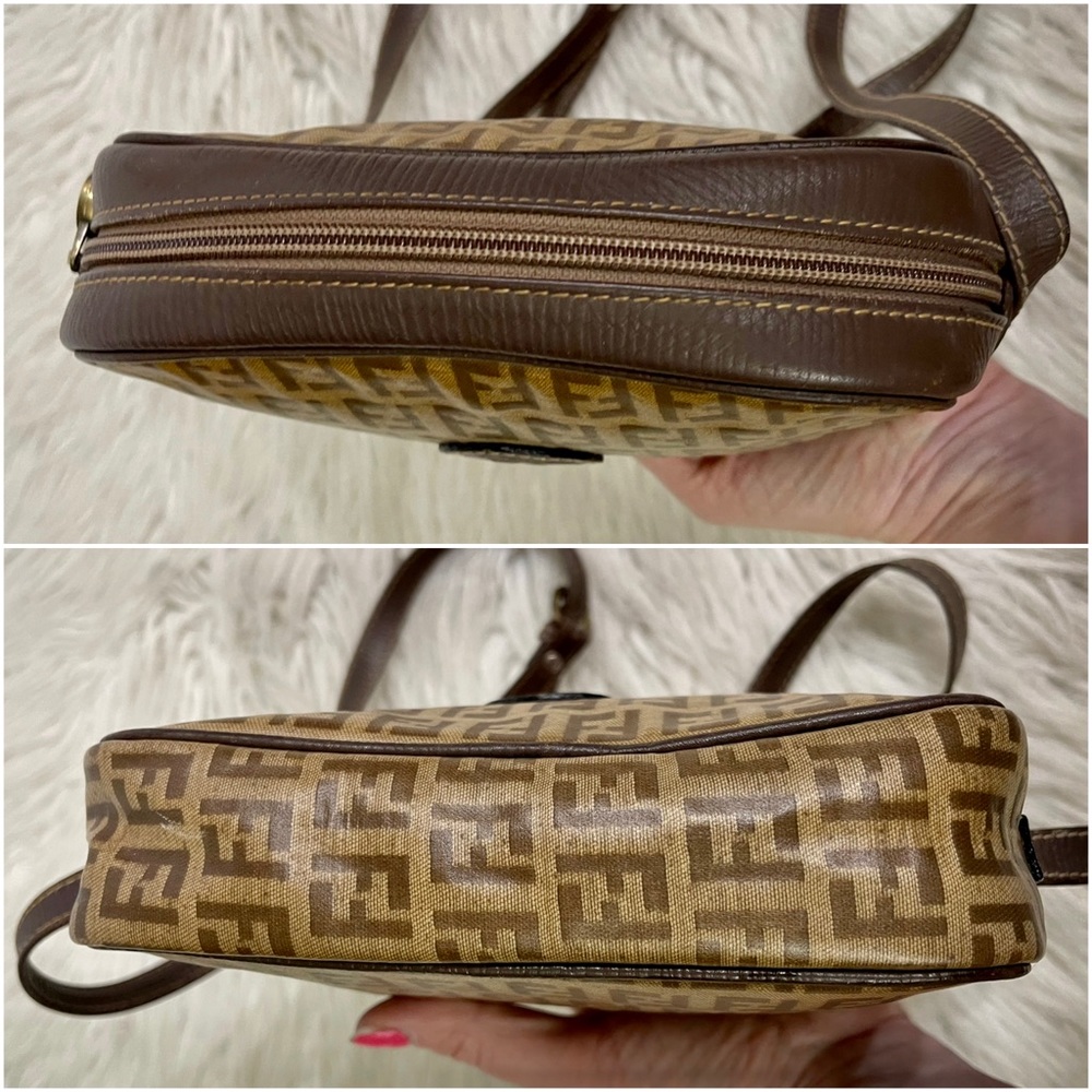 Fendi Brown Monogram Shoulder Bag - Picture 13 of 13